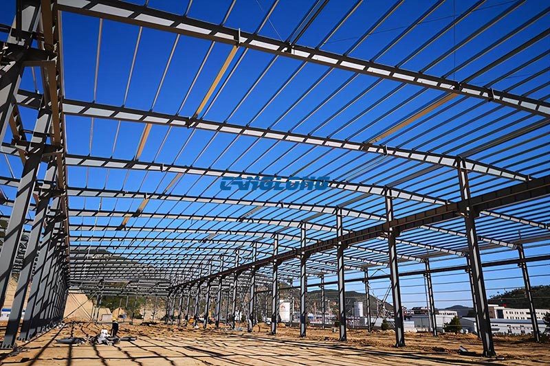 installation of steel structure workshop