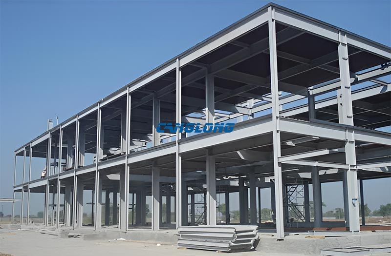 How to calculate the steel consumption of double-layer steel structure building?