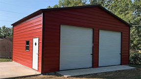 The metal structure garage from design to installation