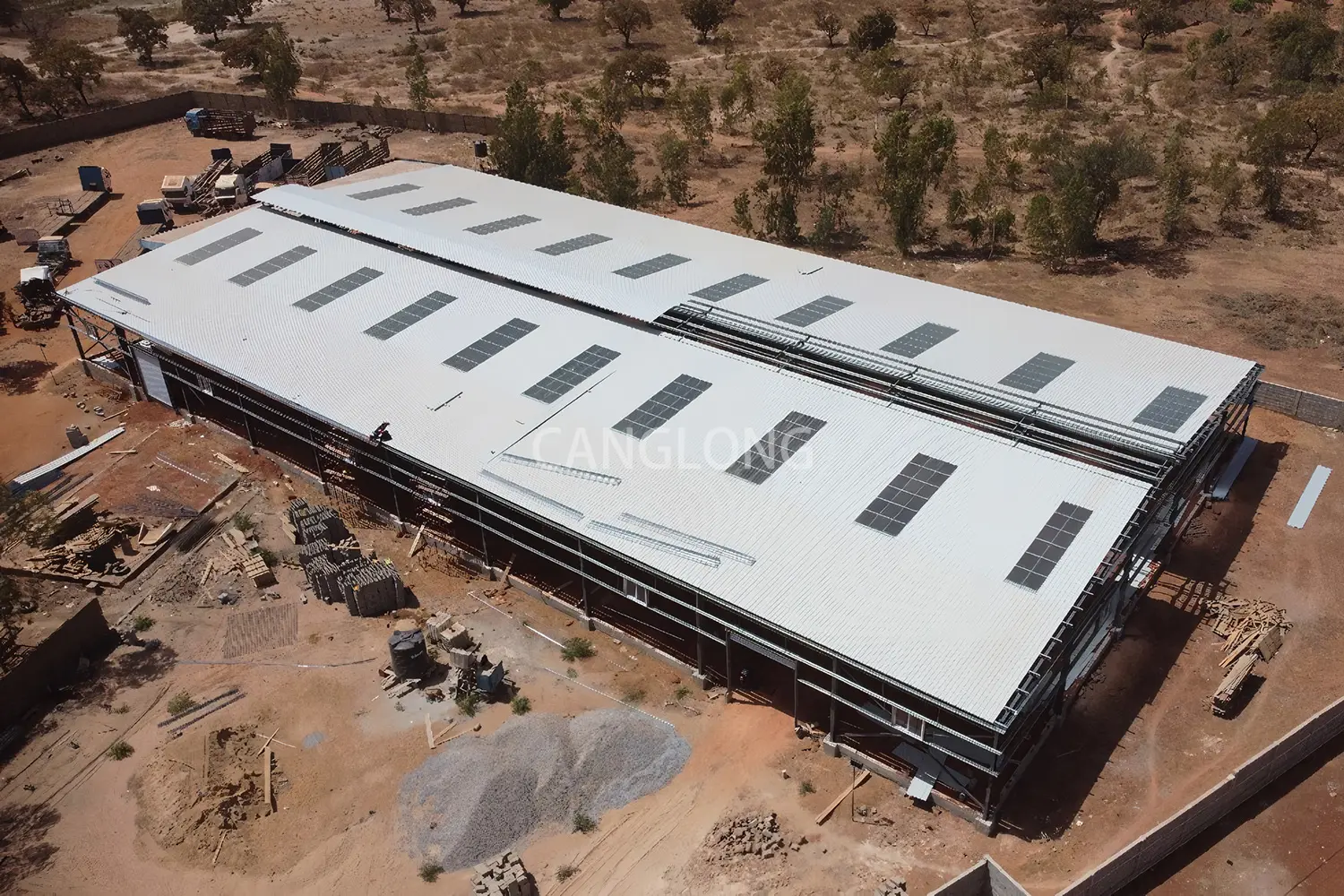 Burkina Faso Prefab Metal Structure Natural Gas Plant